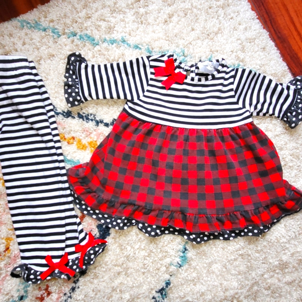 Girls size 24 months Christmas outfit